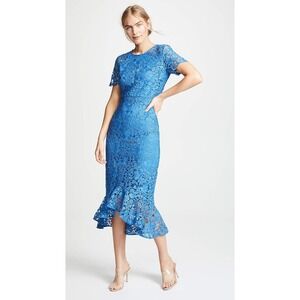 knee length dresses for ladies Shoshanna Women's Raven Lace Dress - Orange - Size 4 main image 0